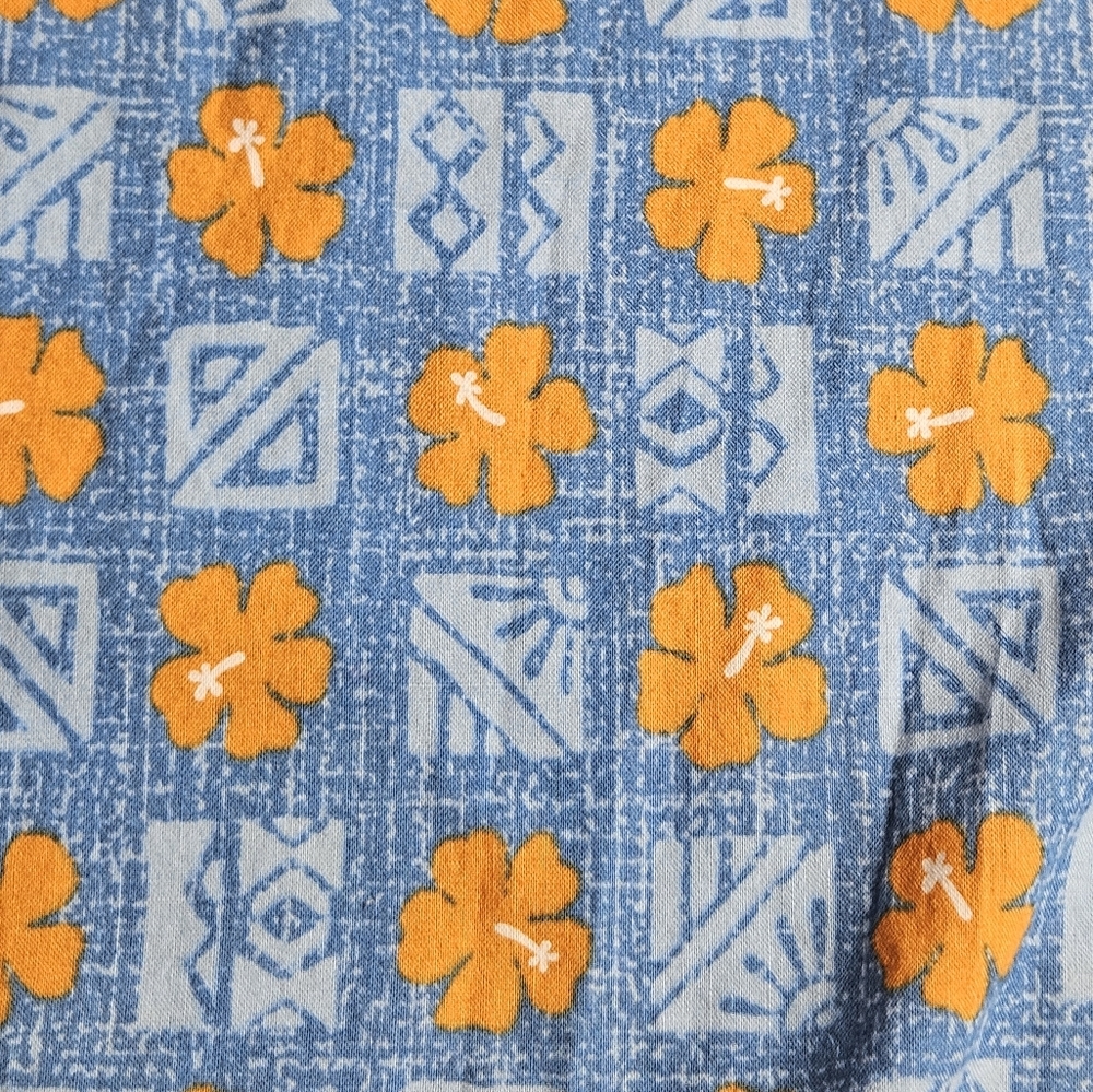 Reyn Spooner X Joe Kealoha's Vintage Hawaiian Button Down Men's Medium Blue - Picture 7 of 11